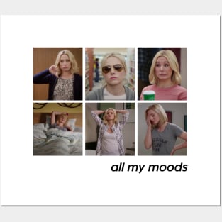 all my moods Posters and Art